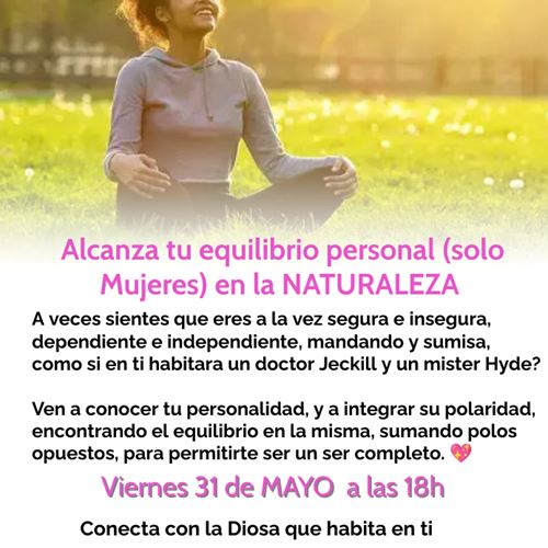 Alcanza tu equilibrio personal (solo Mujeres) en la NATURALEZA