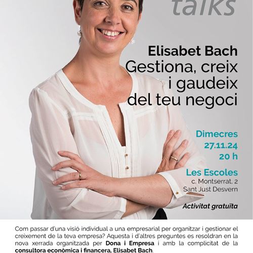 DieTalks: Gestiona, creix i gaudeix del teu negoci amb Elisabet Bach