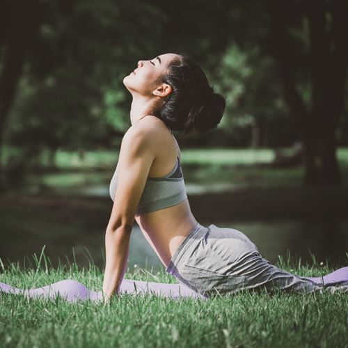 Practicamos Yoga en el Parque de Berlín