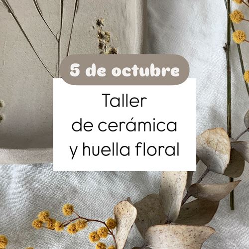 Taller de cerámica y huella floral