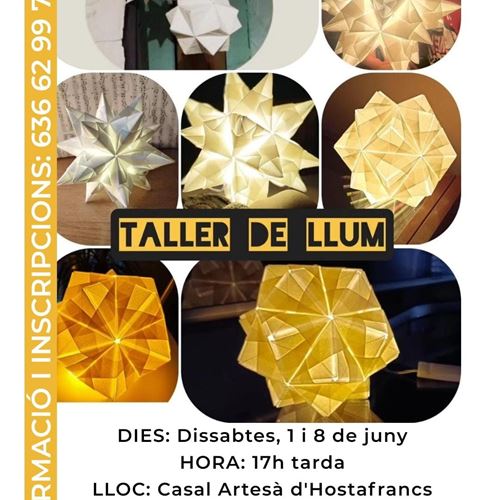 TALLER DE LUZ (PAPIROFLEXIA)