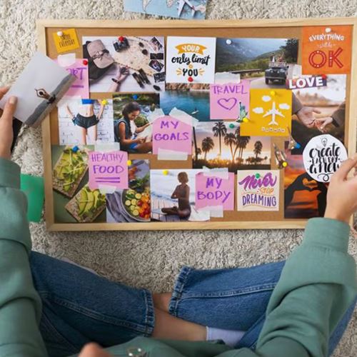 VISION BOARD en COLLAGE para proyectos profesionales y personales